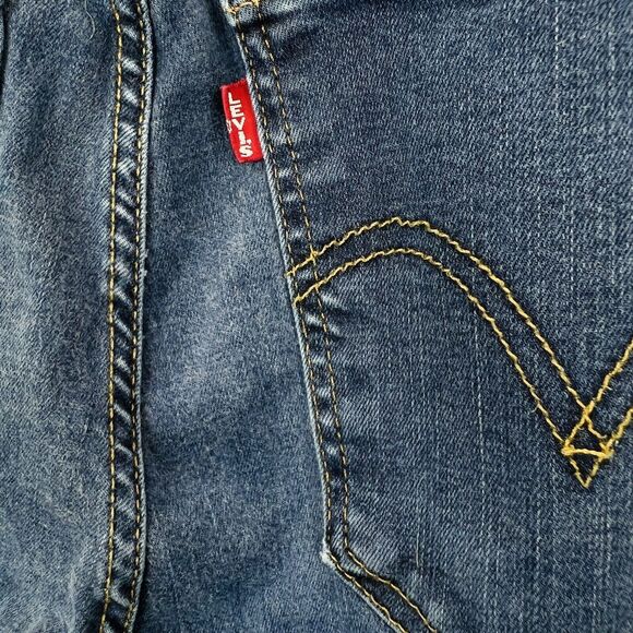 Levi Mile High Super Skinny Jeans Sz 28 x 31 Medium Wash - Picture 10 of 10